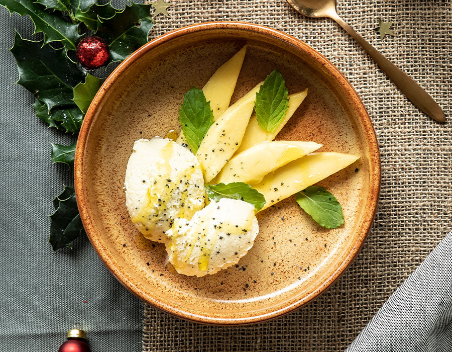 Eis mit Olivenöl Eis mit Olivenöl