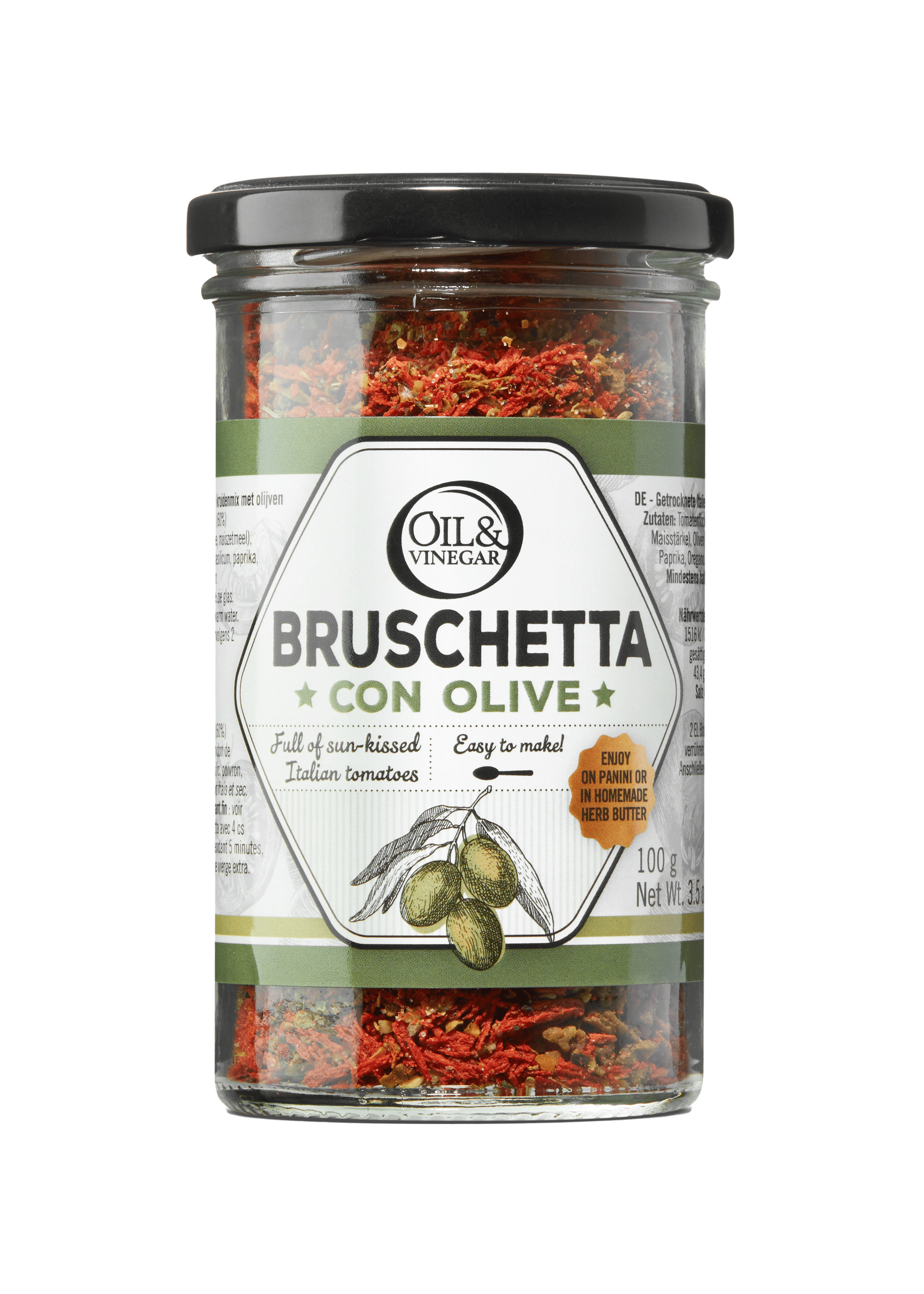 Bruschetta Gewürzmischung mit Oliven - 100 g Bruschetta Gewürzmischung mit Oliven - 100 g