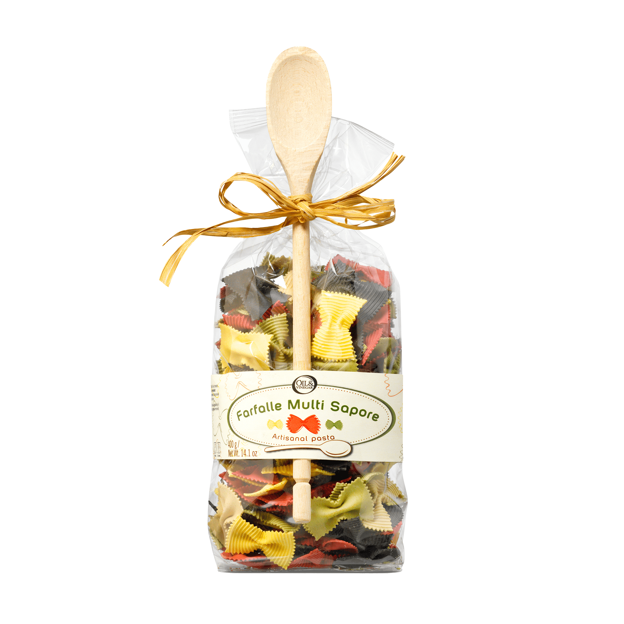 Schmetterlingpasta mit Kochlöffel - Farfalle Multi Sapore - 400 g Schmetterlingpasta mit Kochlöffel - Farfalle Multi Sapore - 400 g