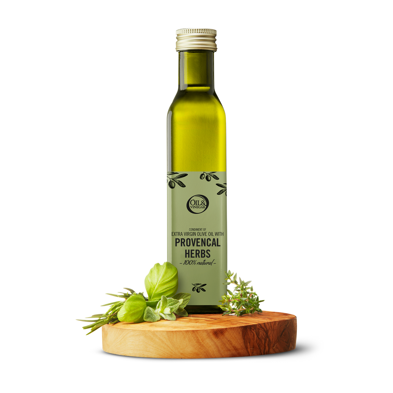 Natives Olivenöl Extra mit  Kräuter der Provence - 250 ml Natives Olivenöl Extra mit  Kräuter der Provence - 250 ml