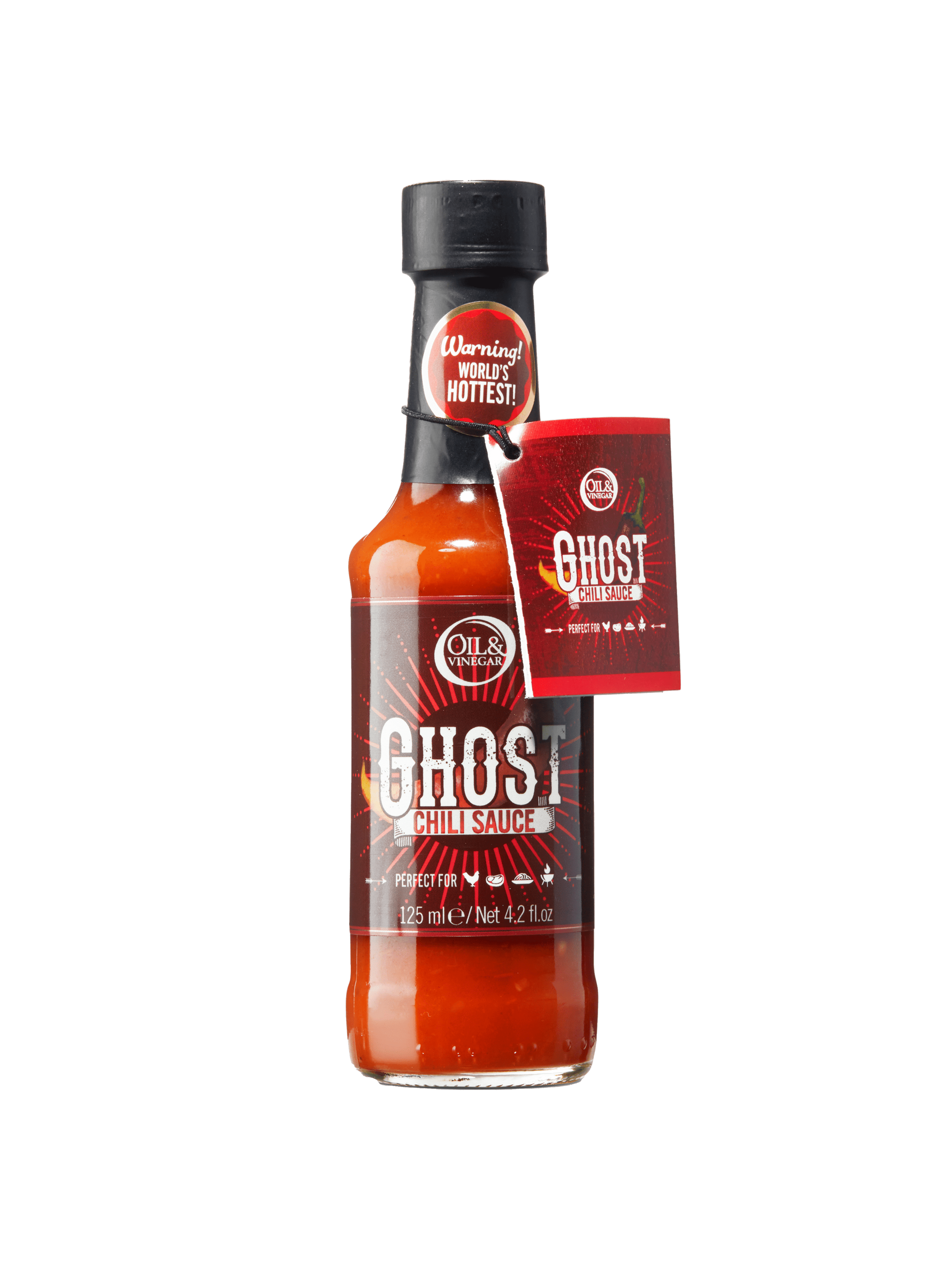 Ghost Chilipfeffer Sauce - Heißeste der Welt! - 125 ml Ghost Chilipfeffer Sauce - Heißeste der Welt! - 125 ml