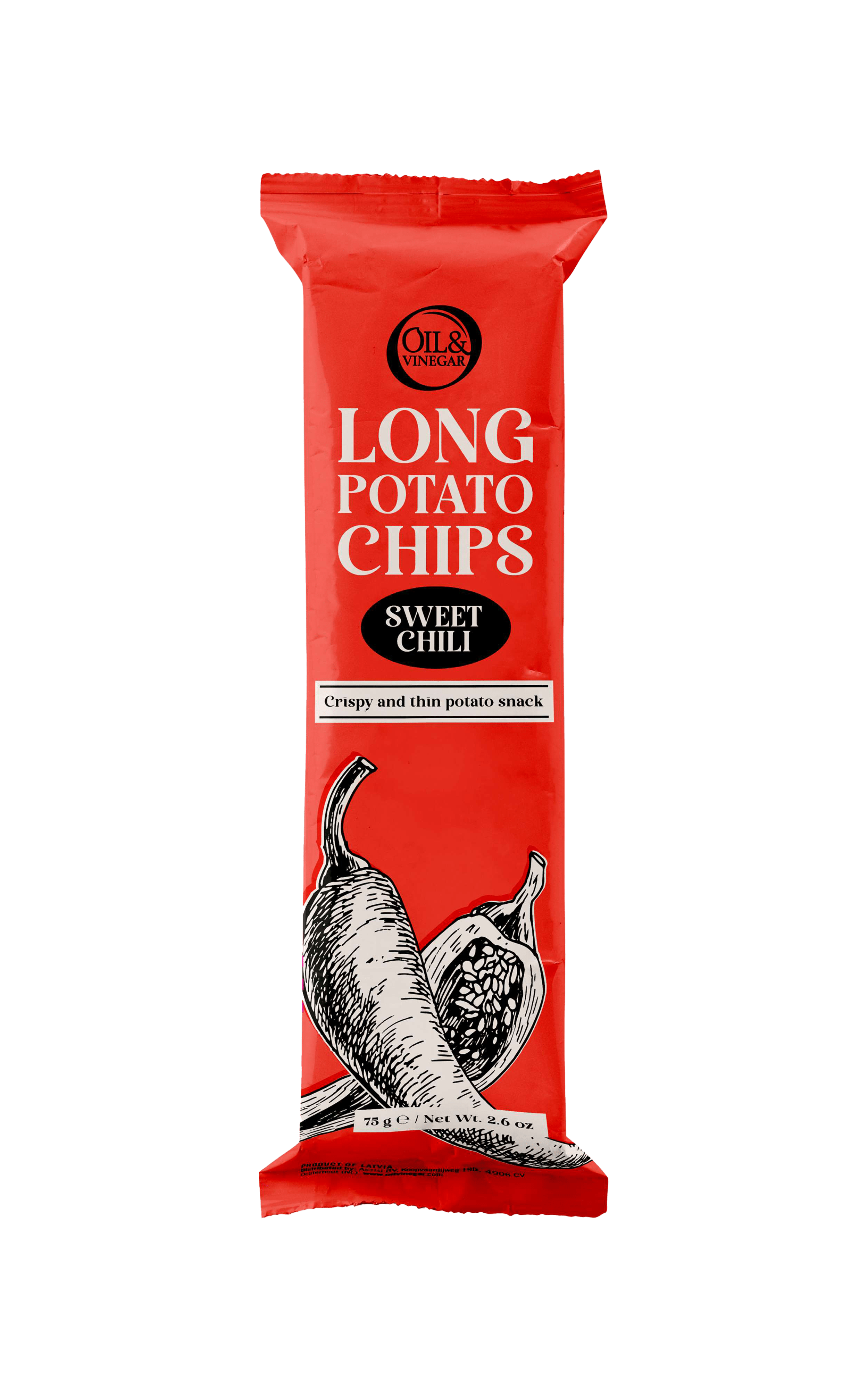 Lange Chips mit Süßer Chili - 75 g Lange Chips mit Süßer Chili - 75 g