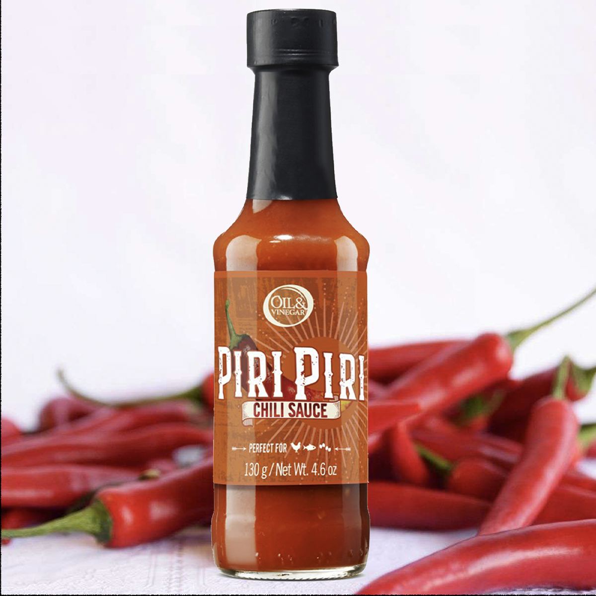 Piri Piri Sauce mit Scharfen Chilis - 130 g Piri Piri Sauce mit Scharfen Chilis - 130 g