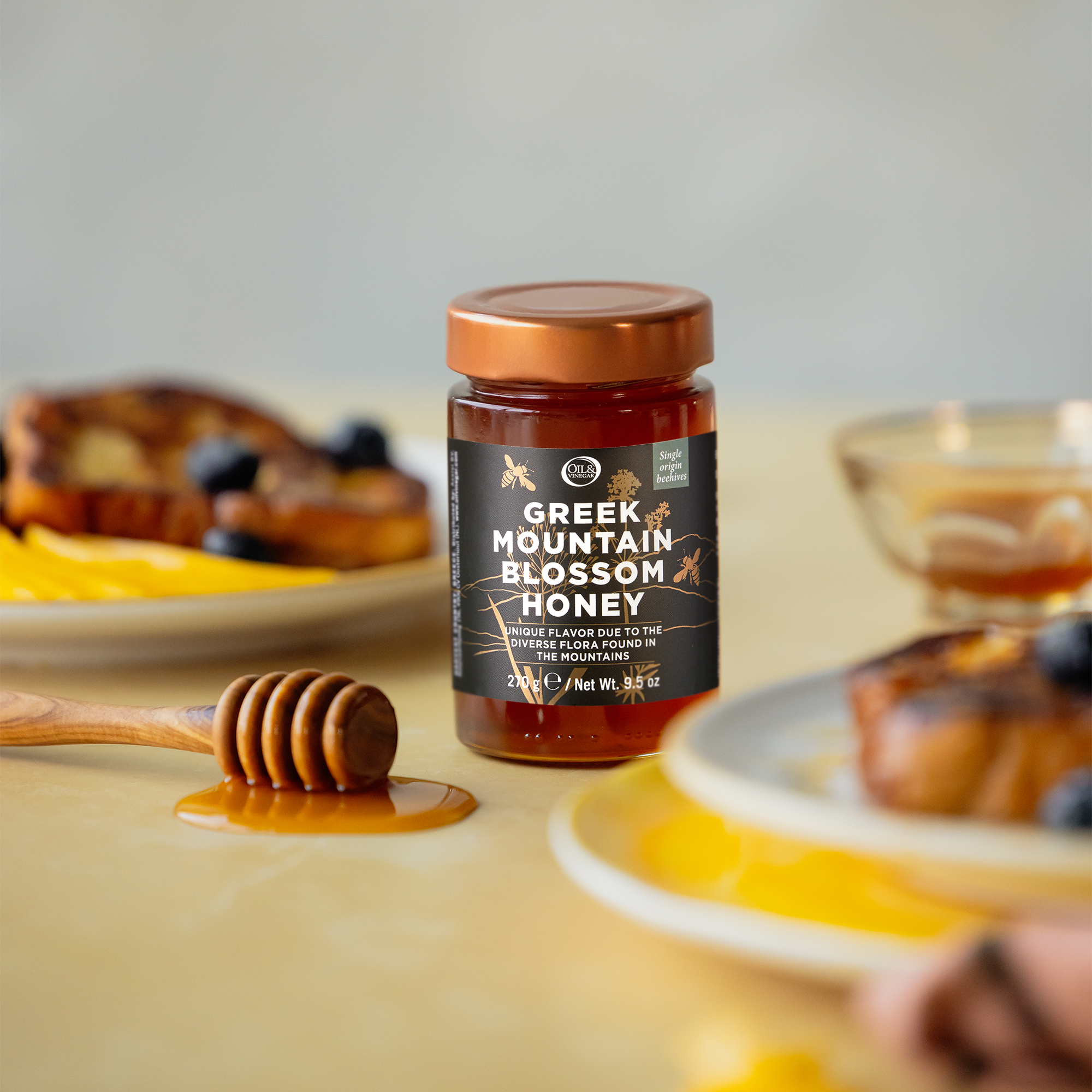 Griechischer Bergblütenhonig - 270 g Griechischer Bergblütenhonig - 270 g