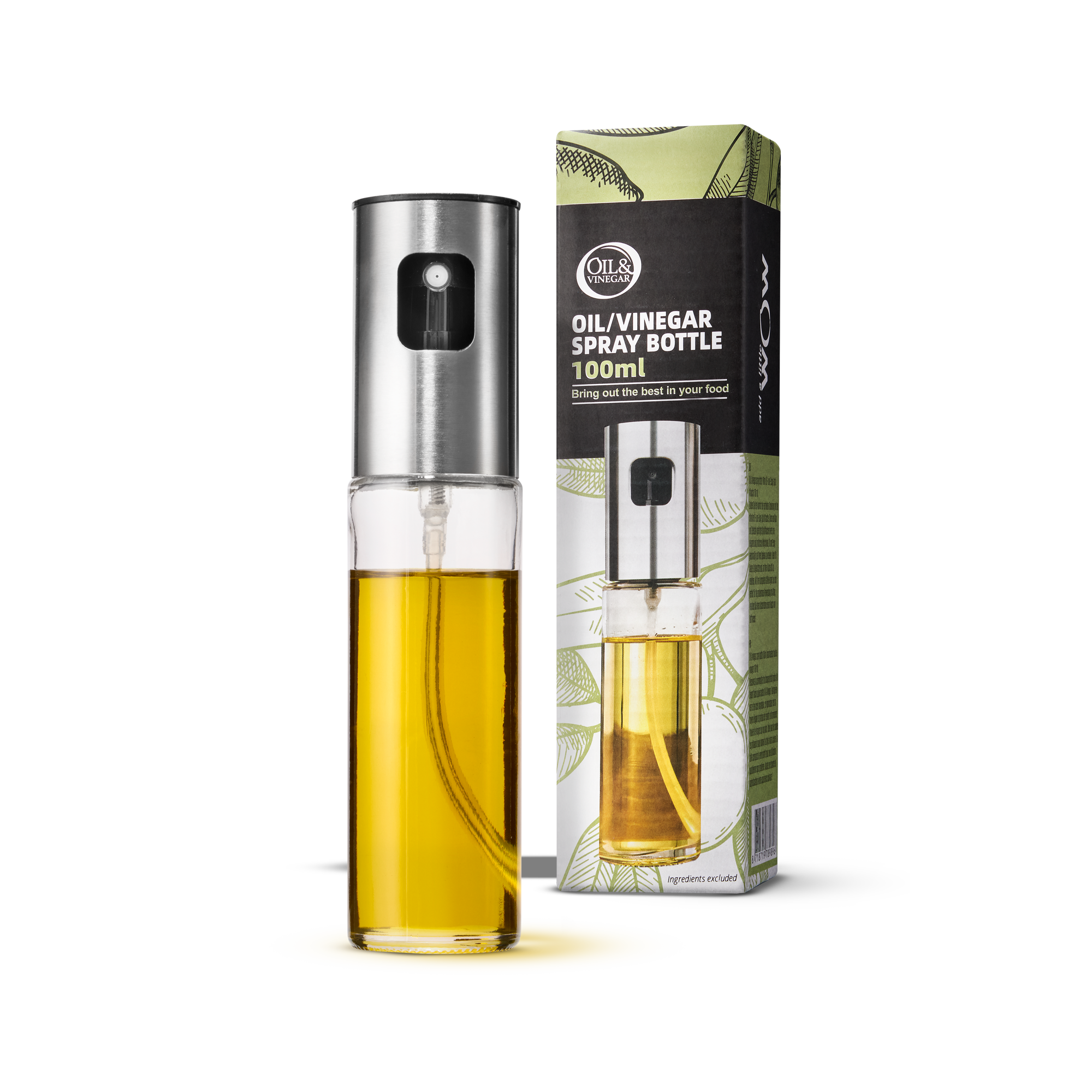 Glassprühflasche für Öl und Essig - 100ml Glassprühflasche für Öl und Essig - 100ml