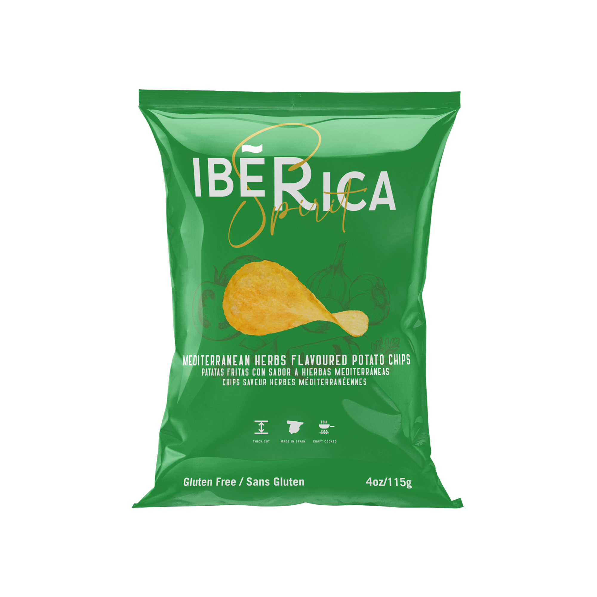 Chips mit mediterranen Kräutern - 115g Chips mit mediterranen Kräutern - 115g