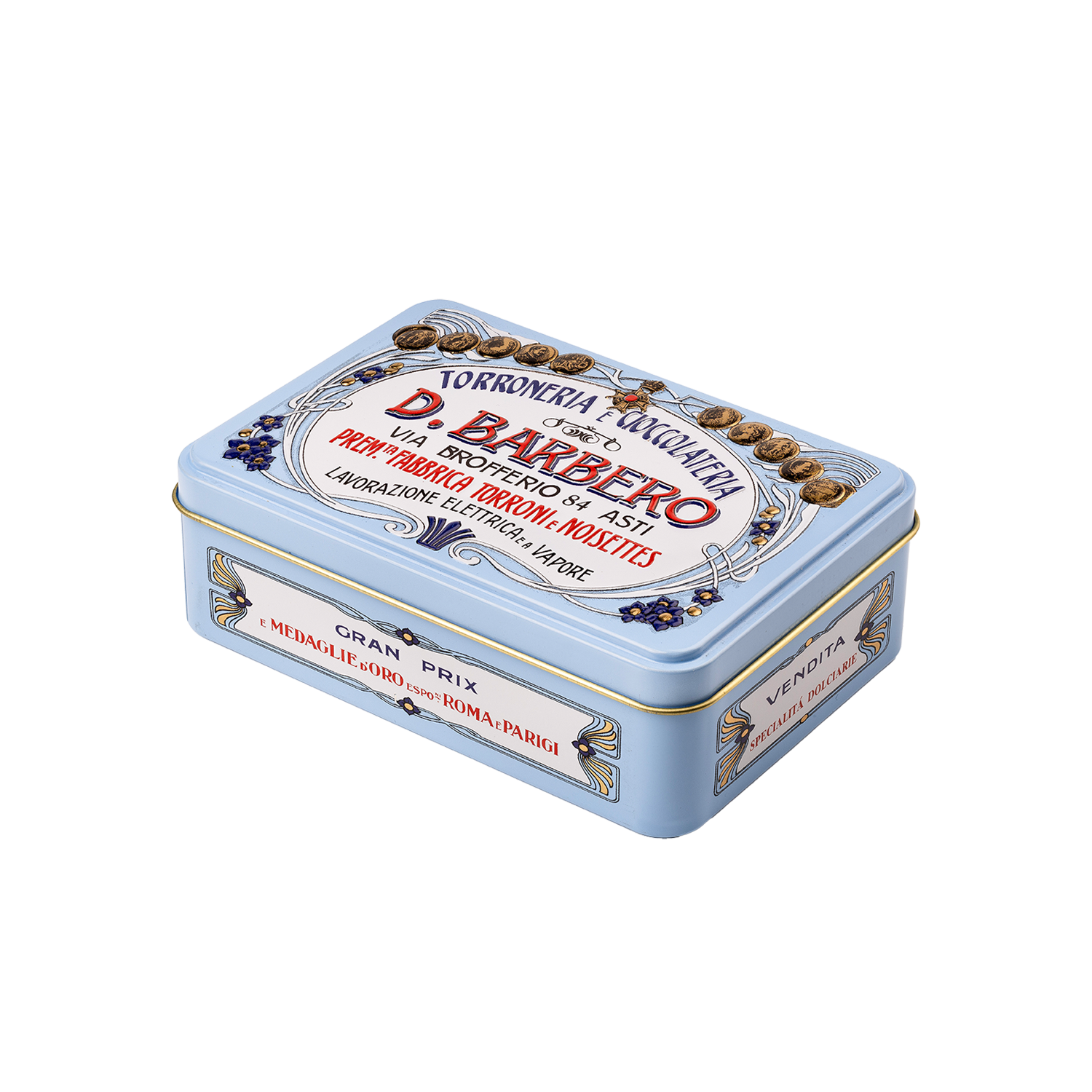 Haselnussschokolade in Vintage-Dose - 100g Haselnussschokolade in Vintage-Dose - 100g