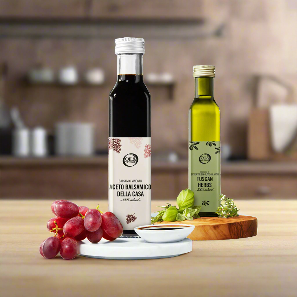 Balsamico- und toskanische Kräuter-Duo – 2x250 ml Balsamico- und toskanische Kräuter-Duo – 2x250 ml
