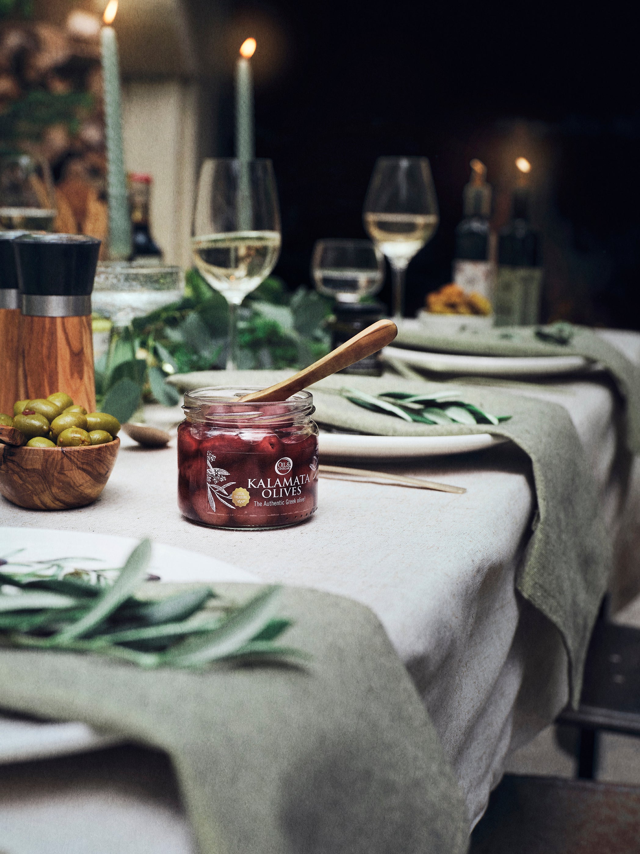 Lumix Serviette in Olivgrün und Gold - 40x40 cm -  Set mit 4 Stück Lumix Serviette in Olivgrün und Gold - 40x40 cm -  Set mit 4 Stück