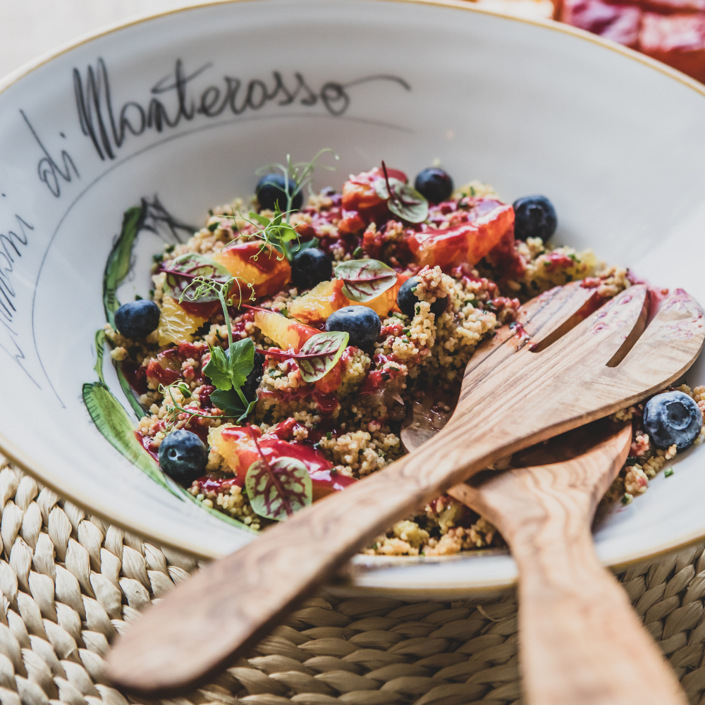 Olivenholz Salatbesteck - 30 cm Olivenholz Salatbesteck - 30 cm