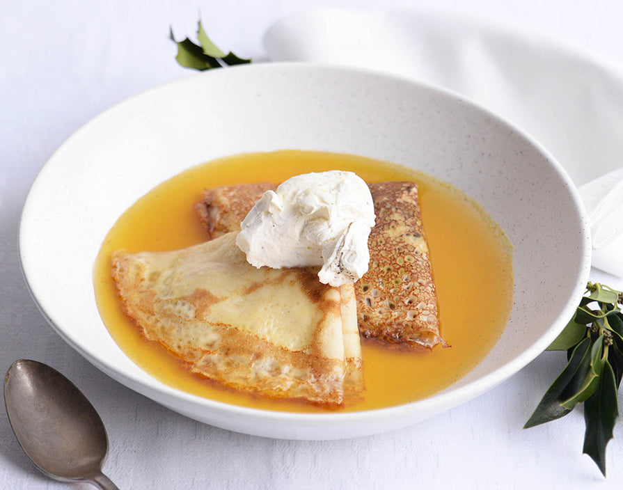 Crepes Suzette mit Feigenessig