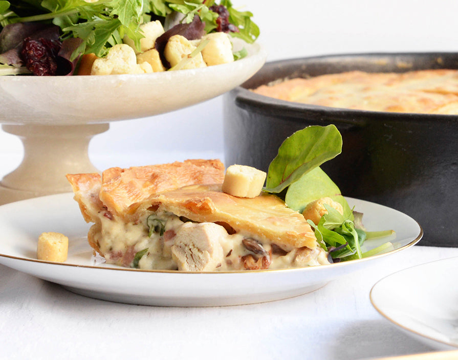 Chick'n Pie mit Pilzen