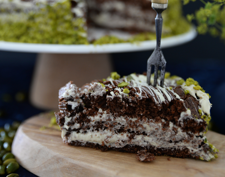 Torta Al Cioccolato Pistacchio
