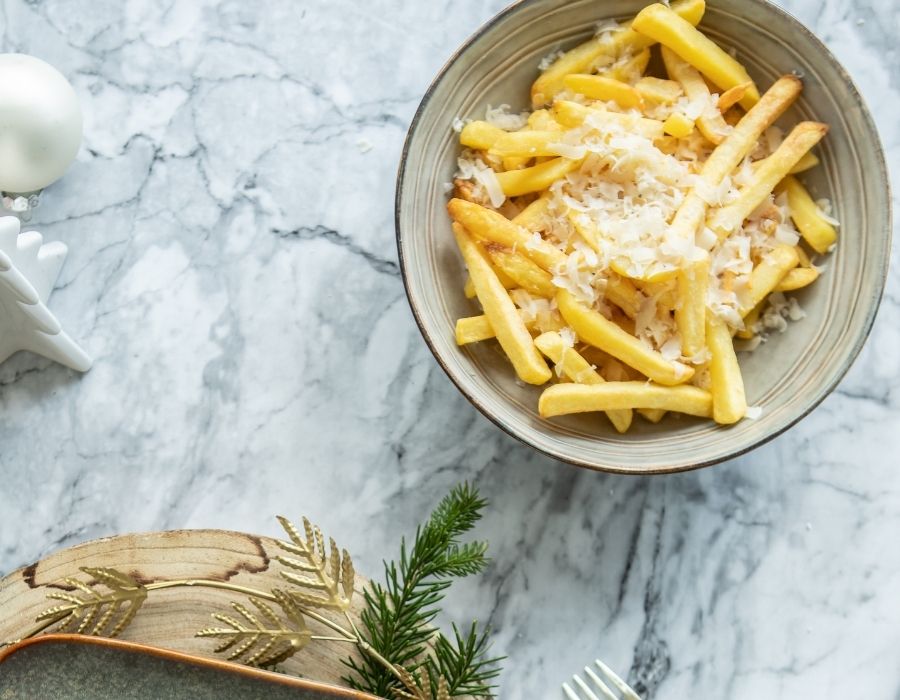 Pommes mit Trüffelpulver