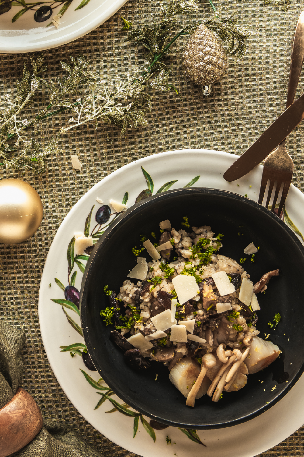 Risotto mit Jakobsmuscheln