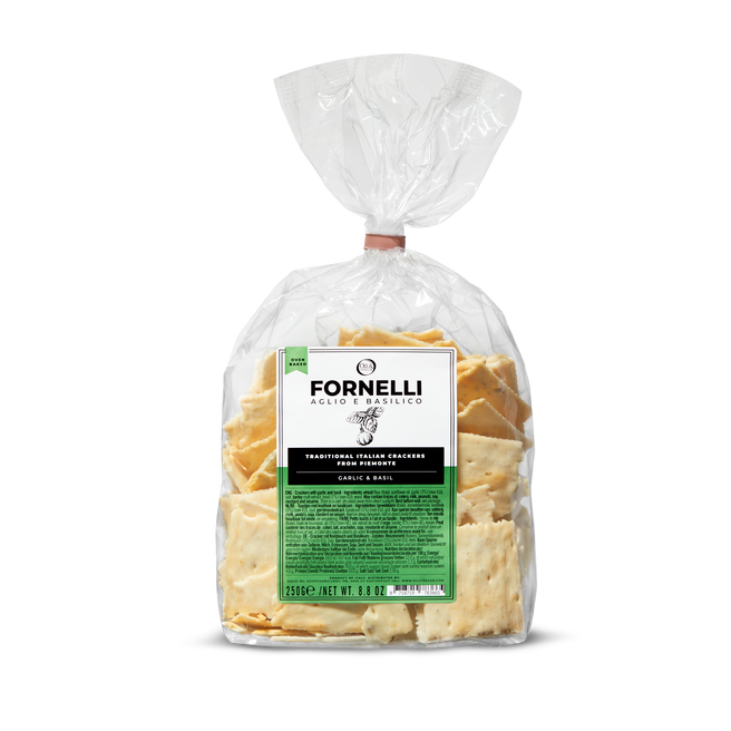 Mini-Cracker mit Basilikum und Knoblauch - 250 g