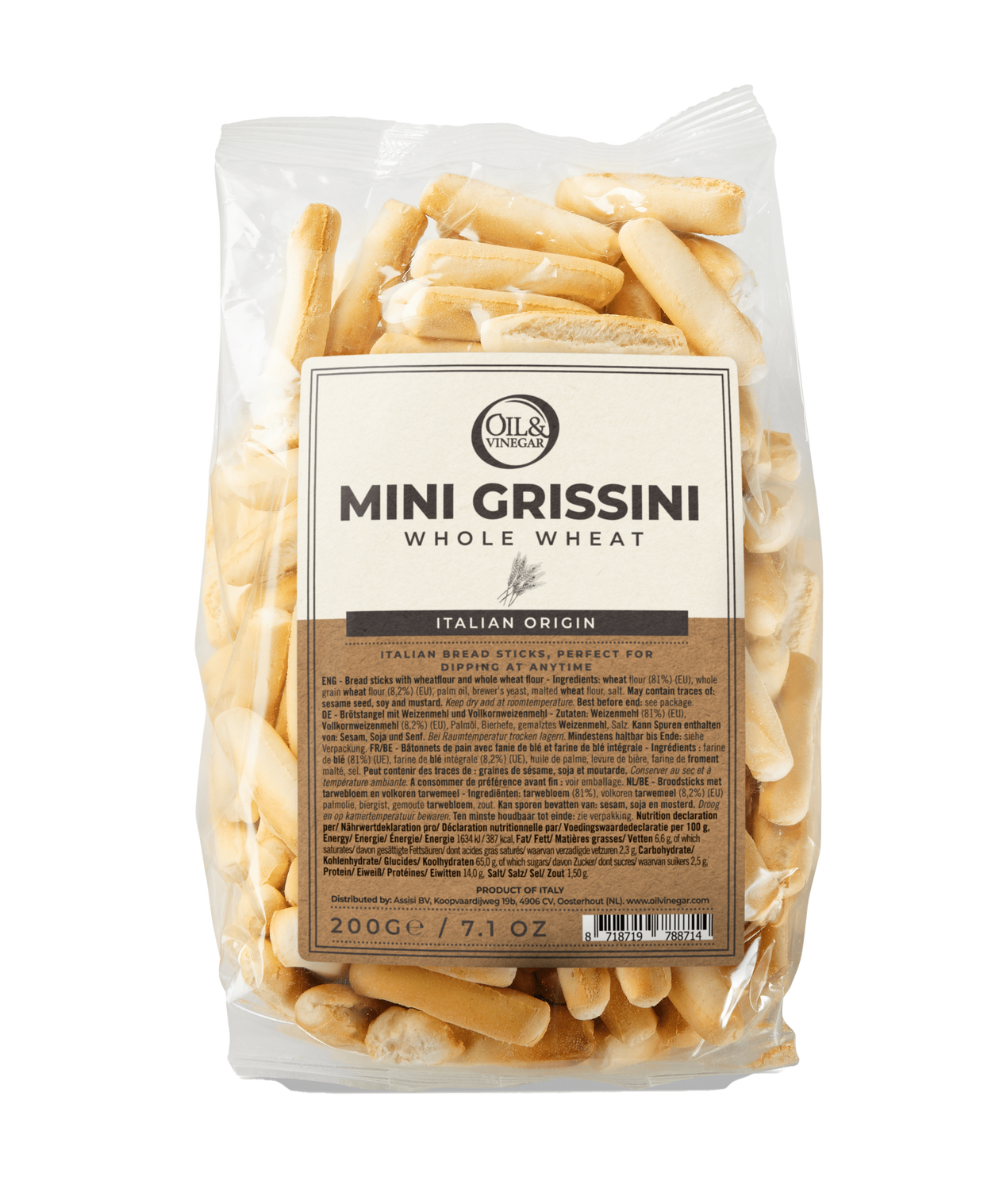 Mini Grissini Vollkorn Brotstängel - 200 g