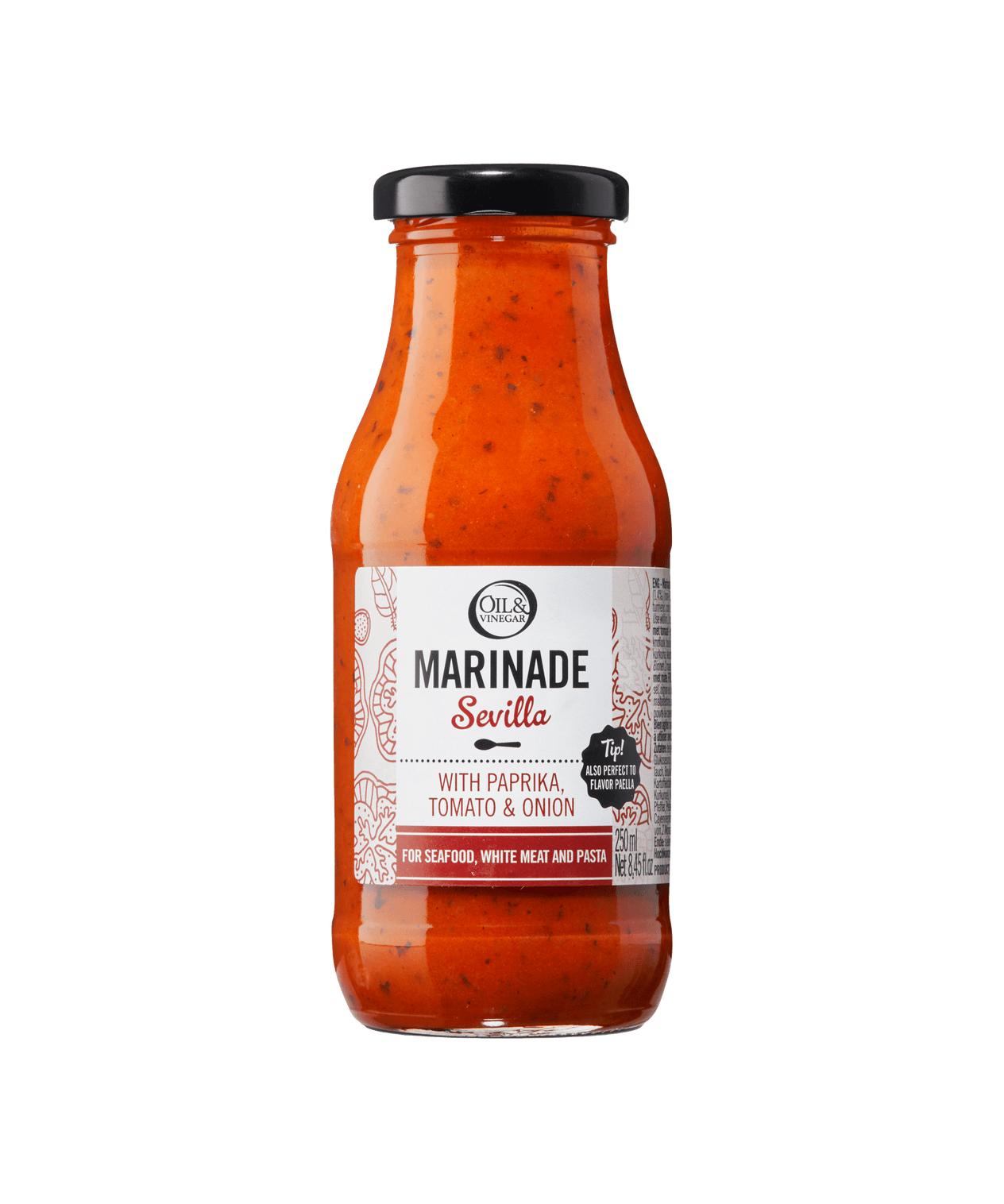 Marinade Sevilla mit Paprika, Tomate und Zwiebel - 260 ml