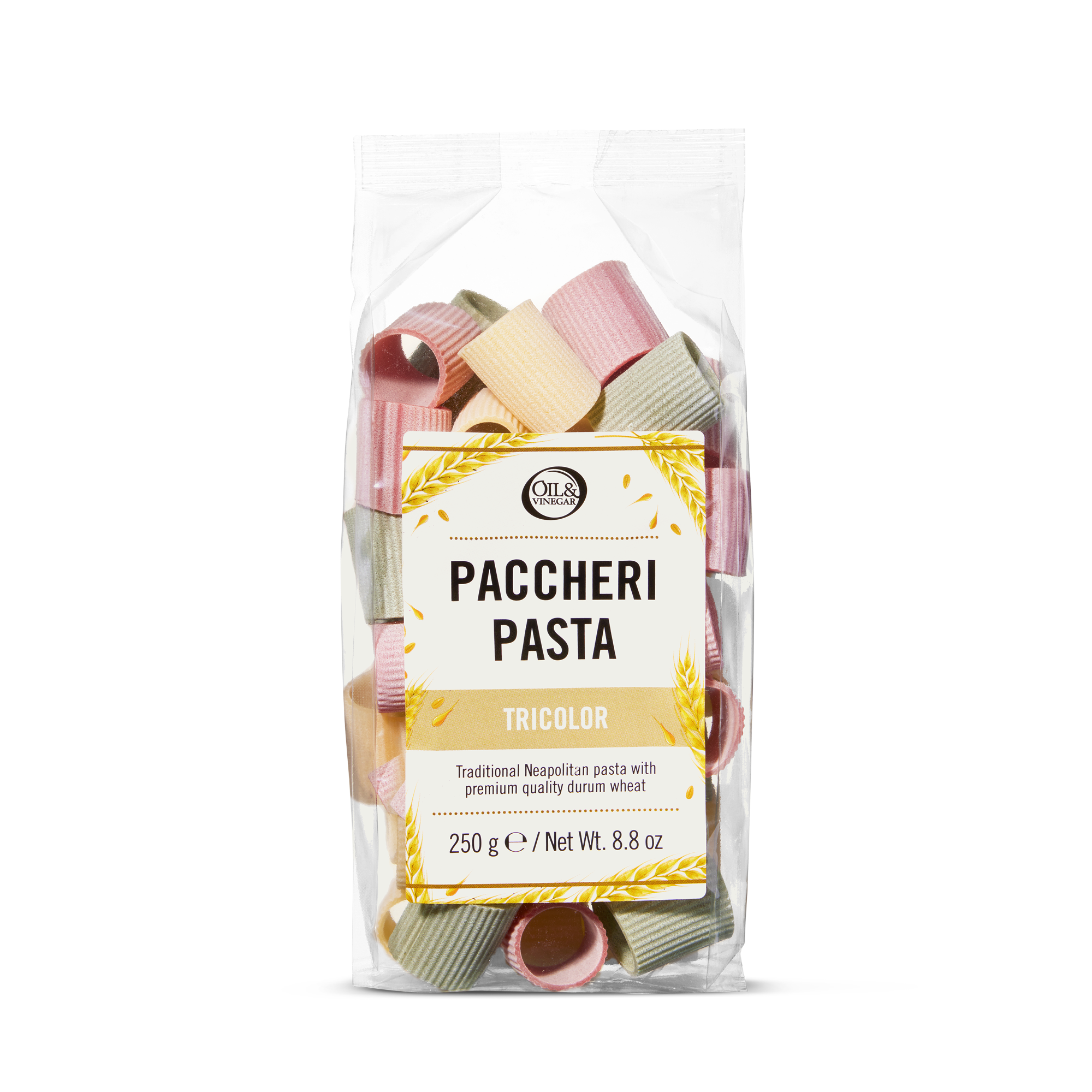 Nudelröhren - Paccheri Rigati Tricolore - 250 g