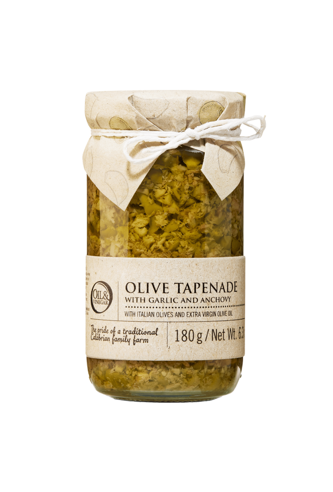 Oliven-Tapenade mit Knoblauch und Sardellen - 180 g