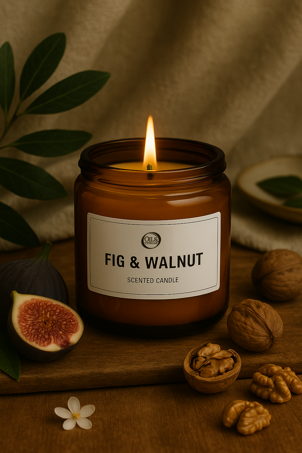 Duftkerze Feige & Walnuss - 180 g