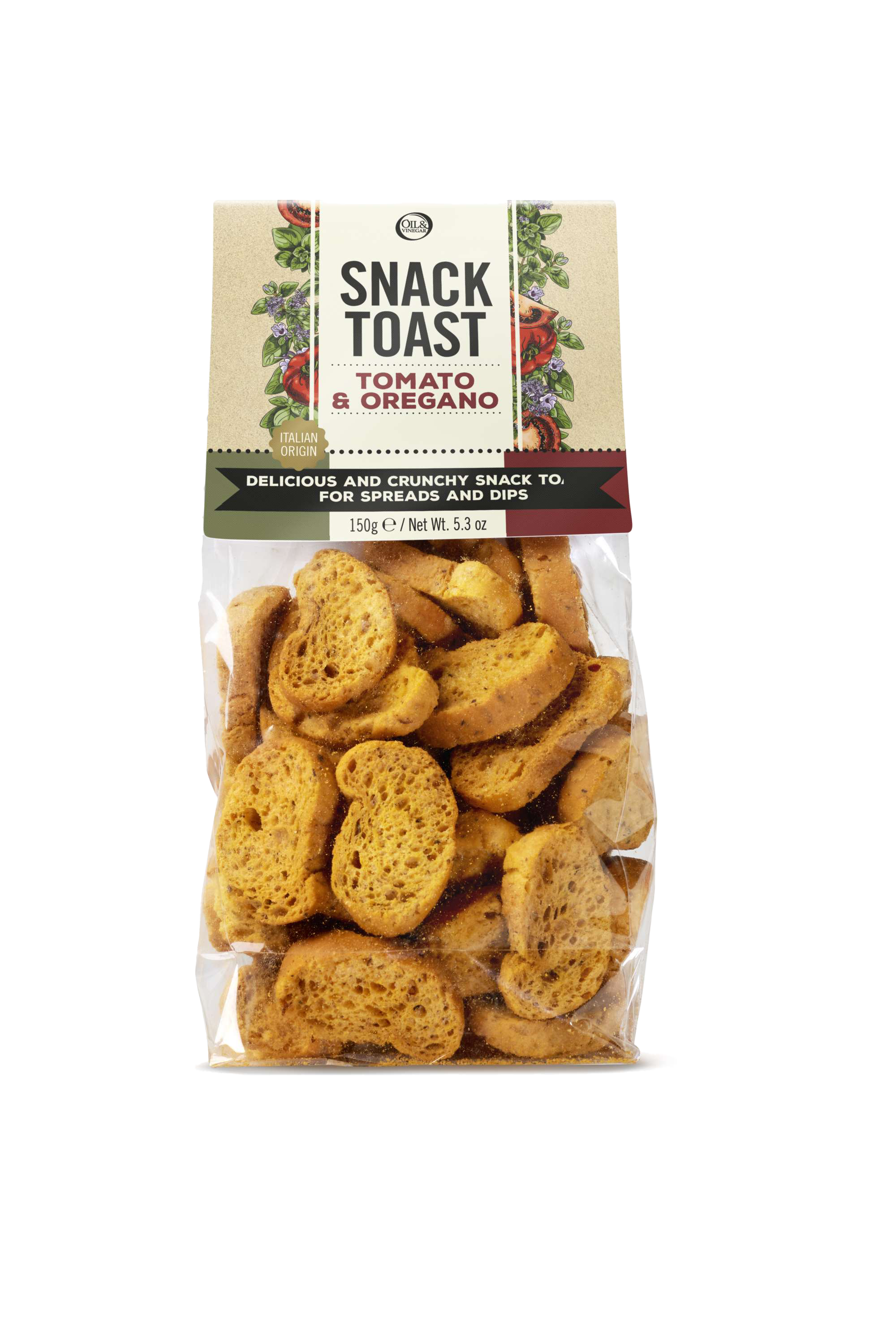 Snacktoast mit Tomate & Oregano - 150 g