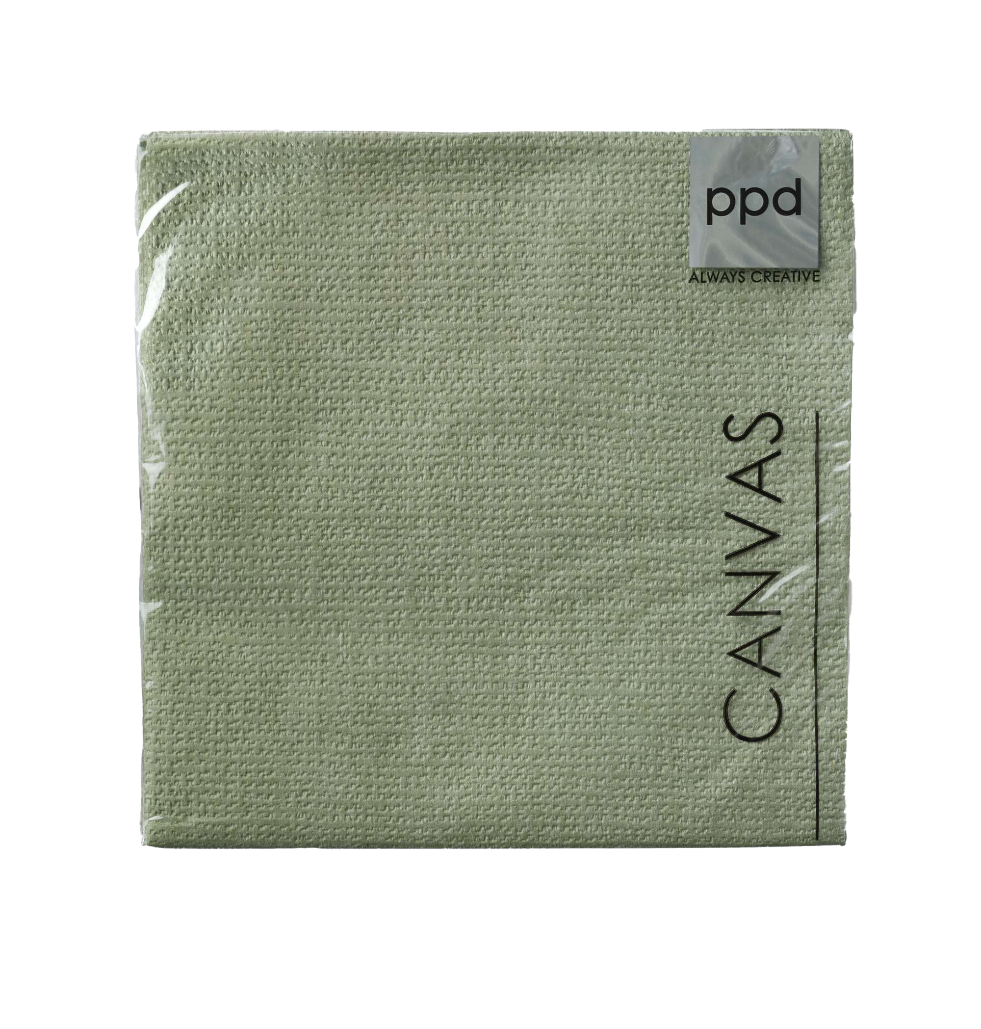 Grüne Serviette - 33x33 cm - Set mit 15 Stück