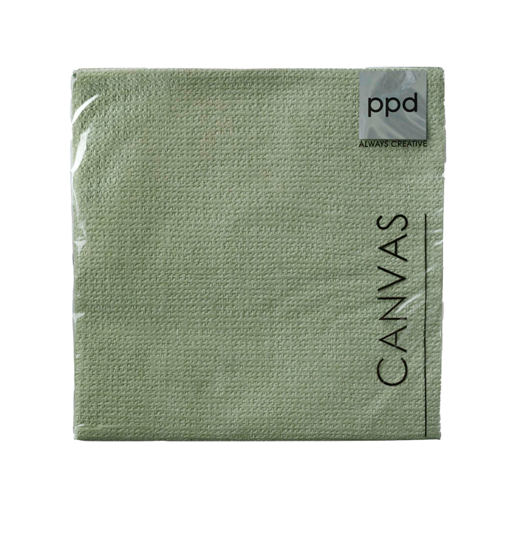 Grüne Serviette - 33x33 cm - Set mit 15 Stück