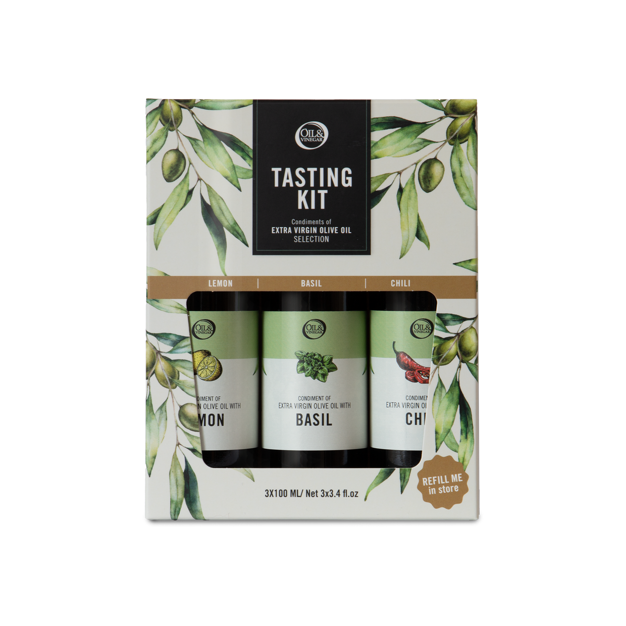 Olivenölen-Trio - Geschenkset - 3x100ml