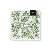 Oliven Serviette - 25x25 cm - Set mit 20 Stück