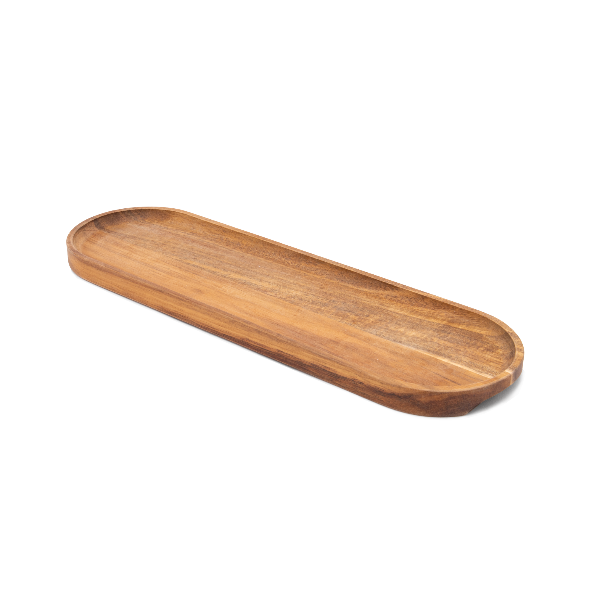 Servierplatte aus robustem Akazienholz - 30x9cm