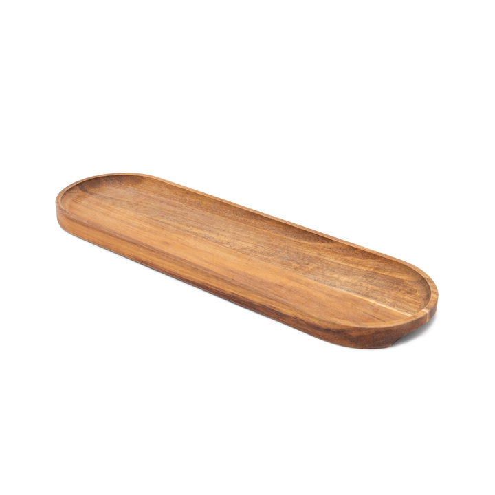Servierplatte aus robustem Akazienholz - 30x9cm