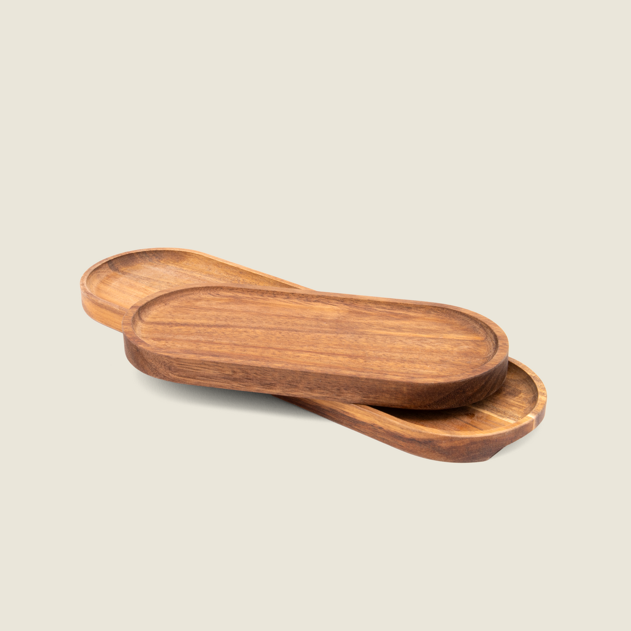 Servierplatte aus robustem Akazienholz - 30x9cm