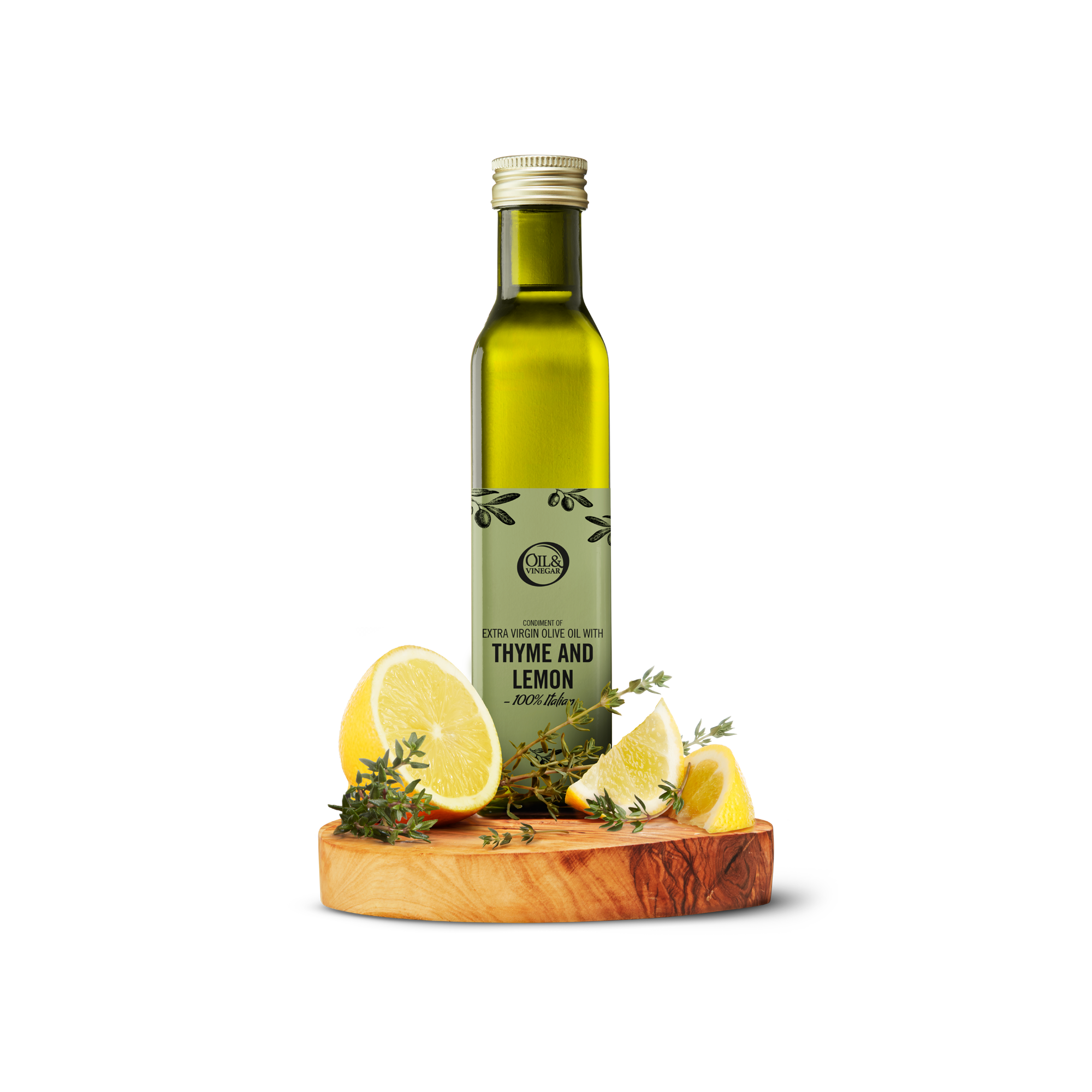 Natives Olivenöl Extra mit Thymian-Zitrone - 250ml