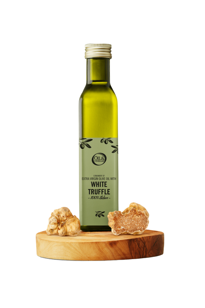 Extra vierge olijfolie met witte truffel
