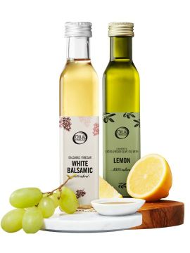 Natives Olivenöl Extra mit Zitrone & Weisser Balsamico Essig - 2x 250ml