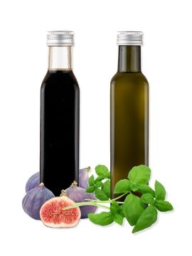 Feigen-Agrodolce & Natives Olivenöl Extra mit Basilikum
