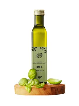 Natives Olivenöl Extra mit Basilikum